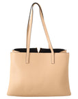 Chic Nude Grainy Leather Tote