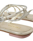 Elegant Silver Ankle Strap Flats