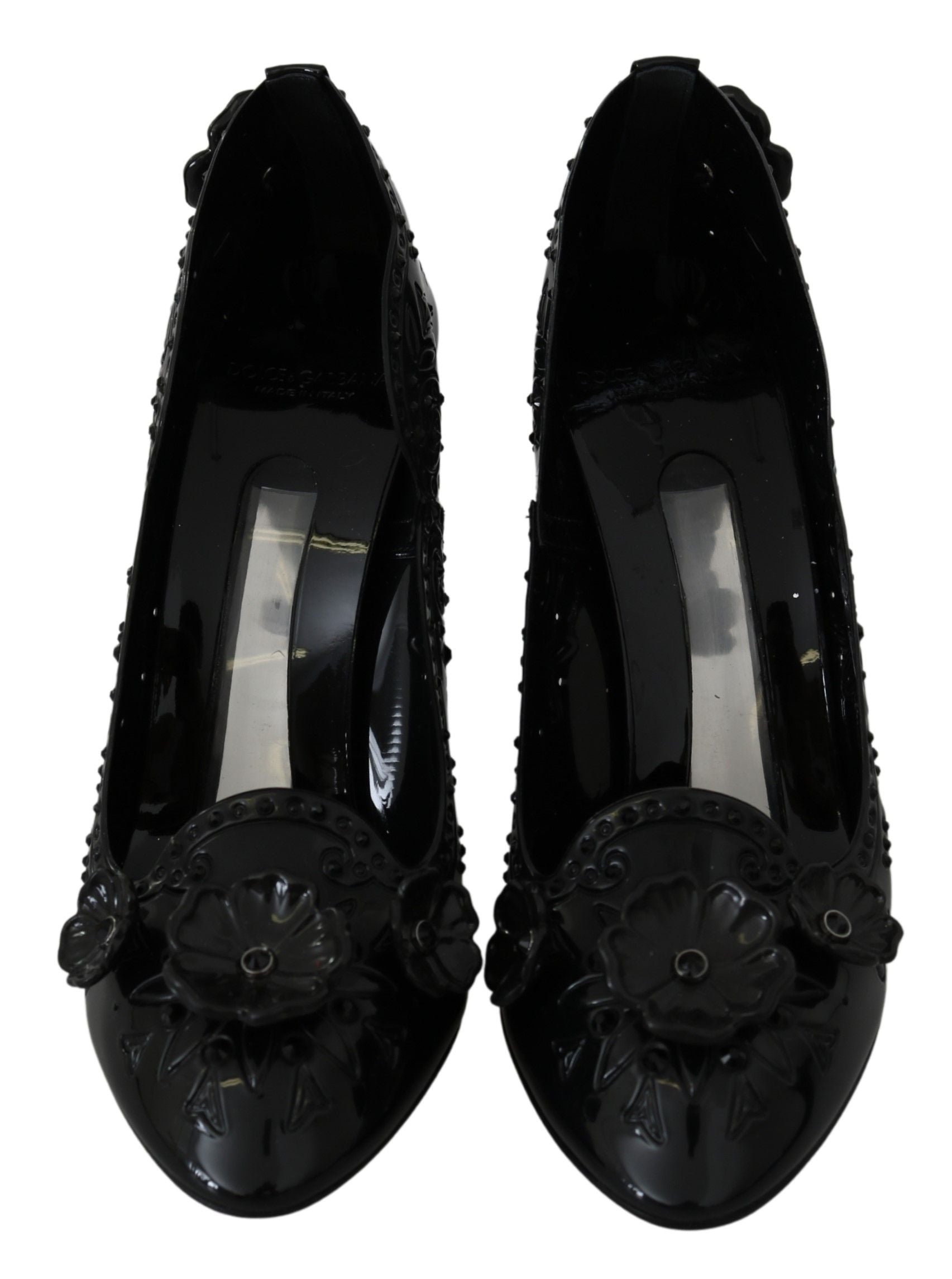 Black Floral Crystal CINDERELLA Women&#39;s Shoes