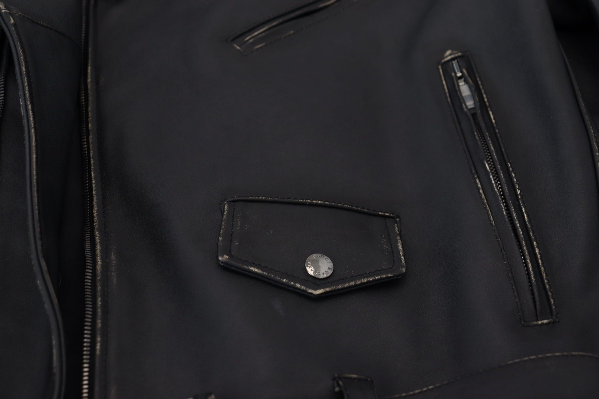 Elegant Black Leather Biker Jacket