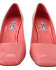 Elegant Square Toe Pink Heels