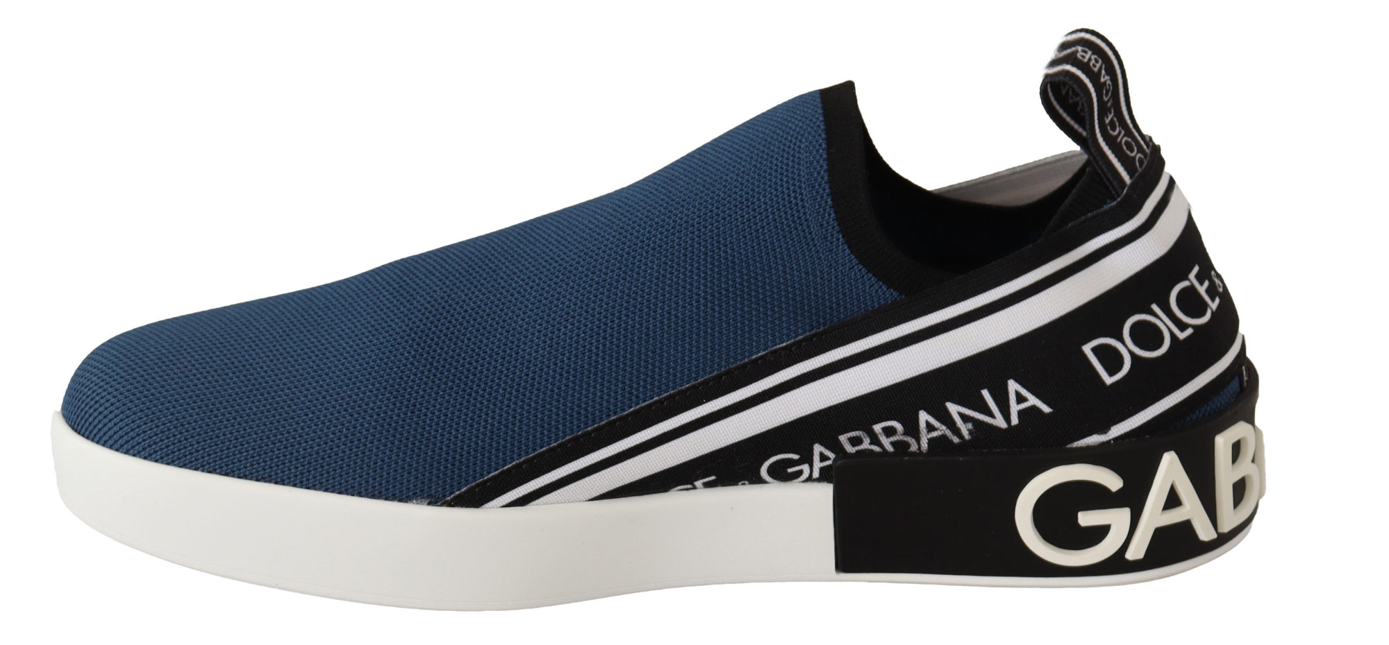 Elegant Blue &amp; White Loafer Sneakers