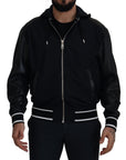 Elegant Black Bomber Blouson Jacket