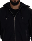 Elegant Black Bomber Blouson Jacket