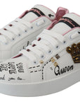 Queen Crown Chic Leather Sneakers