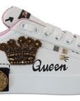 Queen Crown Chic Leather Sneakers