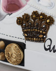 Queen Crown Chic Leather Sneakers