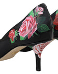 Elegant Floral Crystal Pumps