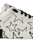 Elegant Star-Patterned Low-Top Sneakers