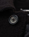 Elegant Black Alpaca Wool Blend Jacket