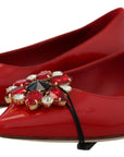 Red Suede Crystal Loafers - Exquisite Elegance