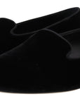 Elegant Black Silk-Blend Loafers