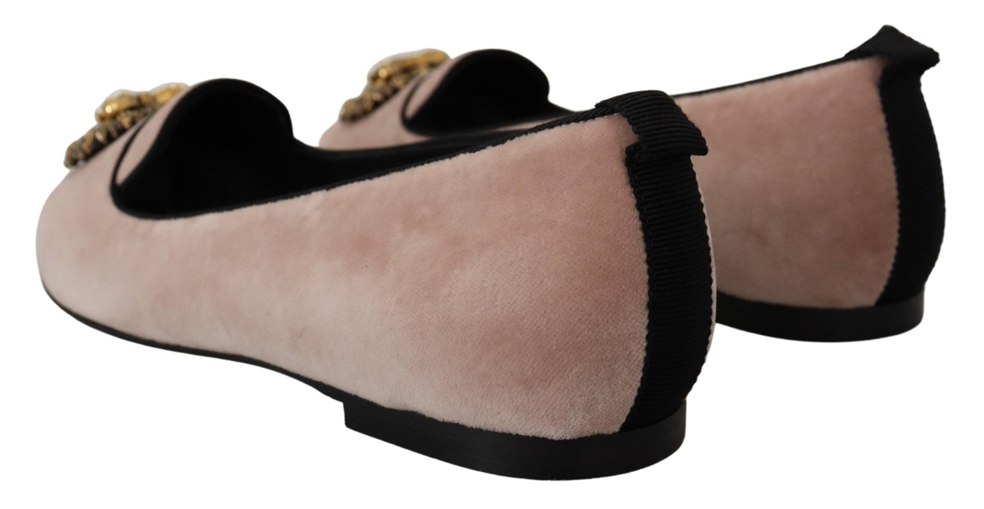 Elegant Pink Velvet Devotion Loafers