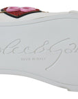 Elegant White Portofino Leather Sneakers