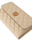 Elegant White Nappa Leather Evening Shoulder Bag