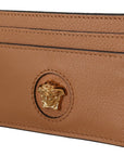 Elegant Medusa Calf Leather Card Holder