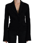 Elegant Black Long Sleeve Jacket