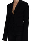 Elegant Black Long Sleeve Jacket