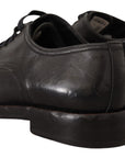 Elegant Black Leather Men's Dress Shoes