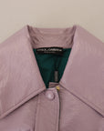 Chic Purple Cropped Jacket - A Style Statement