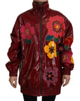 Maroon Floral Luxe Jacket