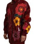 Maroon Floral Luxe Jacket