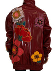 Maroon Floral Luxe Jacket