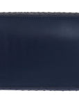 Elegant Ostrich Leather Handbag in Blue