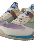 Elegant Multicolor Patchwork Sneakers