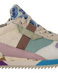 Elegant Multicolor Patchwork Sneakers