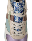 Elegant Multicolor Patchwork Sneakers