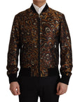 Elegant Brown Blouson Jacket