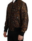 Elegant Brown Blouson Jacket