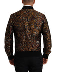 Elegant Brown Blouson Jacket