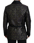 Gold Jacquard Robe Jacket