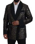 Gold Jacquard Robe Jacket