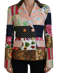 Elegant Multicolor Patchwork Blazer