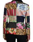 Elegant Multicolor Patchwork Blazer