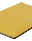 Sunshine Yellow Leather Card Holder