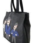 Elegant Black Leather Tote for Men