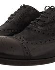 Exotic Leather Brogue Derby Dress Shoes