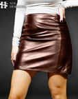 Women's Designer Leather Skirt