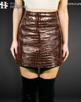 Women's Real Leather Skirt