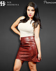 Women's Genuine Leather Skirt