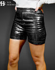 Women's Designer Leather Shorts