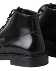 Elegant Black Leather Men's Boots