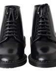 Elegant Black Leather Men's Boots