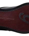 Elegant Black Leather Monk Strap Shoes