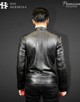 Bomber Leather Jacket For Men- David