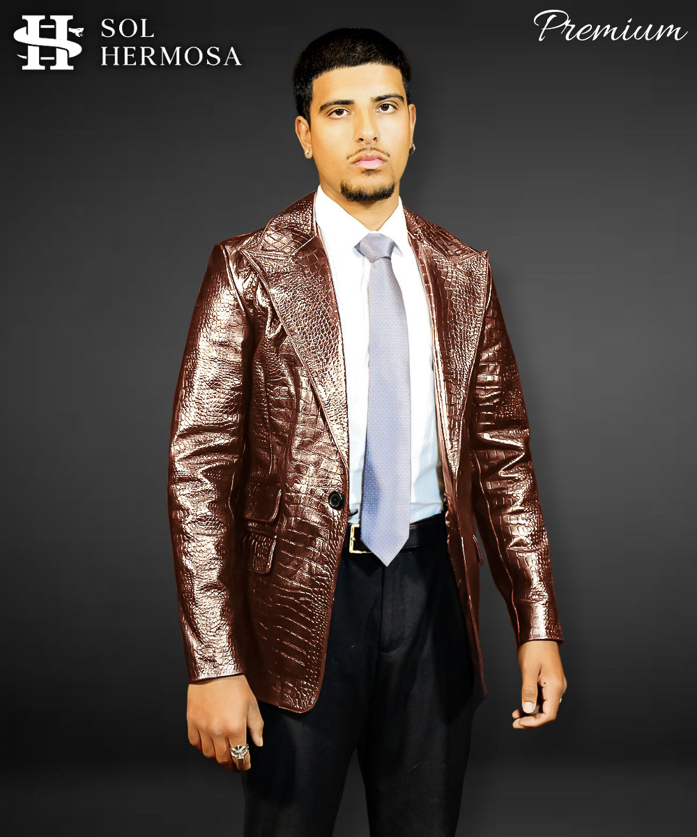 Men&#39;s Genuine Leather Blazer - Fernandez